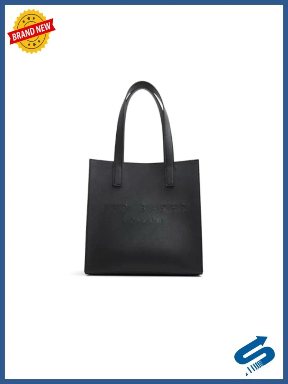 PU Tote Bag with Shoulder Straps - Roomy Interior, Structured Silhouette